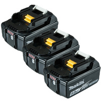 Makita 18V 5.0Ah Lithium Battery with Charge Indicator (3 Pack) BL1850B-L-3