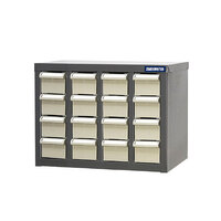 ITM Parts Cabinet Metal A8 16 Drawers PB-A8416