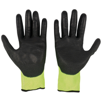 Milwaukee Large High Visibility Cut Level 3 Polyurethane Dipped Gloves 48738932