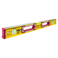 Stabila 2000mm Hand Hole Box Frame Ribbed Level 3 Vial Trade with Non Slip End Caps 196-2/200