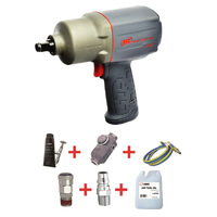 Ingersoll Rand 1/2" Pistol Grip Impact Wrench with Nitto Style Whip Hose Kit 2235TIMAX-H
