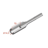 Action 1/2" 250mm SDS Max Driver Rod 23936250