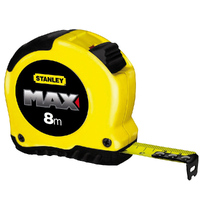 Stanley Max Tape 8m Red/Yellow Bulk Pack 33-913