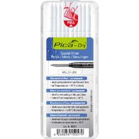 Pica DRY Pencil Refill - Set of 10 Leads (White) 4043