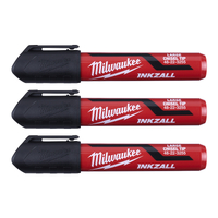 Milwaukee Inkzall L Chisel Tip Marker Black (3pk) 48223250