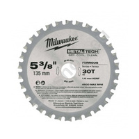 Milwaukee 5-3/8" 30T Metal Saw Blade (for HD18MS) 48404070