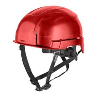 Milwaukee BOLT200 Unvented Safety Helmet - Red 4932479254