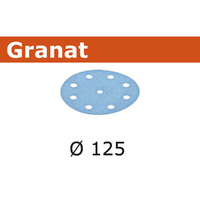Festool Granat Abrasive Disc 125mm 9 Hole P500 STF D125 90 P 500 GR100X