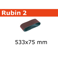 Festool 10Pk Rubin Abrasive Belt 533x75mm P40 75 x 533 P40 RU2 10