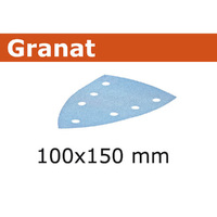 Festool 100mm DELTA P120 Granat Abrasive Sheet  - 100 Pack 577546