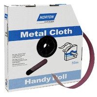Norton 25mm x 50m 120-Grit Metal Cloth Sanding Roll - METALITE 66623320811