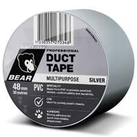 Bear 48mm x 30m Silver PVC Multi Purpose Duct Tape 66623336454