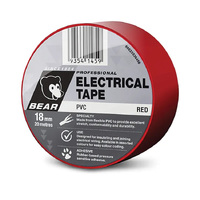 Bear 18mm x 20m Red Electrical Tape 66623336458