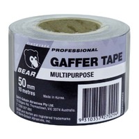 Bear 50mm x 10m Silver Multi-Purpose Gaffer Tape 66623336623 