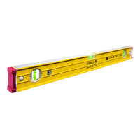 Stabila 2440mm Box Frame Ribbed Level 3 Vial Trade with Non Slip End Caps 96-2/244