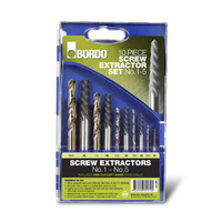 Bordo 10 pce Screw Extactor and Drill Set #1 - #5 9900-SM2