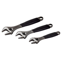 Bahco 3 Piece Adjustable Wrench Set Thermo Handle ADJUST3-90