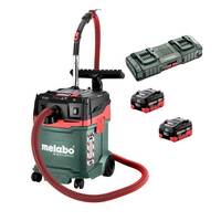 Metabo 36V (2x 18V) 30L H Class Vacuum Cleaner with Cordless Control Function AS 36-18 H 30 PC-CC 10.0 DUO K 10.0ah Set AU60207500