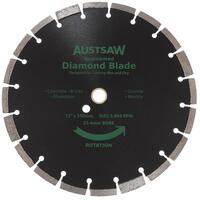 Austsaw 300mm (12") Diamond Blade Segmented General Purpose - 25.4/20mm Bore AUDIA300GP