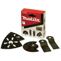 Makita Multitool Carpentry Set (4pc) TMA006/TMA009/TMA010/ 2 X Sanding Pads B-67511