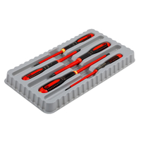 Bahco ERGO VDE Insulated Slotted / Phillips Screwdriver Set with 3-Component Handle - 5 Pcs BE-9881S
