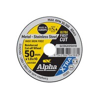 Alpha 50 x 1.0mm Cutting Disc XTRA 5 Pack - Carded CGCDGX05010