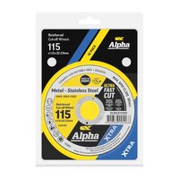 Alpha 115 x 1.0mm Cutting Disc XTRA - Carded (Pk 10) CGCDGX11510