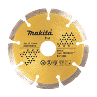 Makita 115mm x 22.23 Diamond Blade Segmented - Laser Weld D-44389