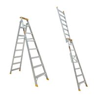 Gorilla Ladders Dual purpose ladder 8 Step (2.35-4.34m) Pro-Lite Aluminium 150kg Industrial  DM008-PRO