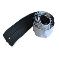 DTA Dust Shield Adhesive Zipper 2.1m Double Zip Pullers DSZIP