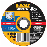 DeWalt 125mm x 1.2 x 22.23mm Thin Cut Extreme Bonded Disc DT43934-QZ