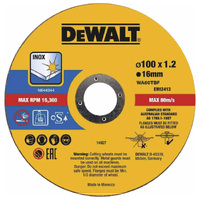 DeWalt 100mm x 1.2 x 16.0mm Thin Cut High Performance Bonded Disc 10pk DT43973-QZ