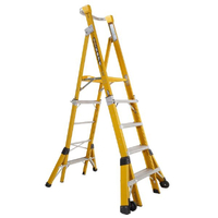 Gorilla Fibreglass Adjustable Platform Ladder 1.5-2.4m FPL0508-I