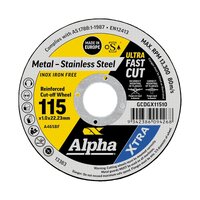 Alpha 115 x 1.0mm Cutting Disc XTRA Bulk GCDGX11510