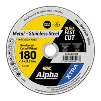 Alpha 180 x 1.6mm Cutting Disc XTRA Bulk GCDGX18016