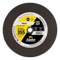 Alpha 355 x 3 x 25.4mm Metal Cutting Disc Bulk GCDS35530