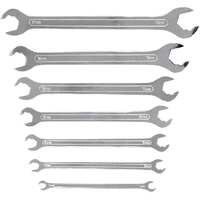 PK Tool Spanner Set 7pc Open Ended Thin Body 2.9mm Thick 6&7mm, 8&9mm, 10&11mm, 12&13, 14&15mm. 3.7mm Thick 16&18mm, 17&19mm