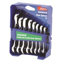 Kincrome Combination Gear Spanner Set Reversible Stubby Imperial 8 Piece K3803
