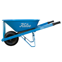 Kelso Tradesmans Steel Tray 100 Litre 6.5 Wheel Flat Bar Legs KBTMS100-6.5