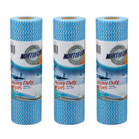 3PK 50pc Northfork Heavy Duty Antibacterial Wipes - Blue
