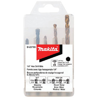 Makita 10 Piece 1-10mm HSS G-Series Metal Drill Bit Set - Performance P-23765