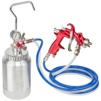 Prowin Tools 2 Litre 1.2mm Nozzle Pressure Feed Spray Gun System PW2LTRK12