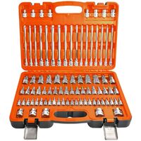 SP Tools 84 Piece 1/4, 3/8, 1/2" Dr Bit Set - SAE/Metric Hex & Torx SP39625