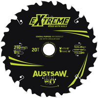Austsaw 210mm 20T Extreme Wood with Nails Blade Thin Kerf - 25 Bore TBPP2102520