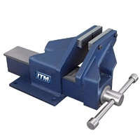 ITM Fabricated Steel Bench Vice Offset Jaw 150mm TM104-150