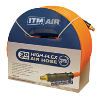 ITM Air Hose 10mm (3/8") x 30m Hybrid Polymer Air Hose Comes With 1/4" Bsp Male Fittings TM300-330