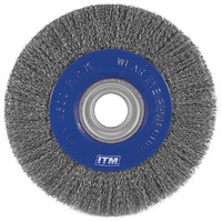 ITM Crimp Wire Wheel Brush Stainless Steel 200mm x 20mm Multi Bore TM7012-220
