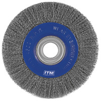 ITM Crimp Wire Wheel Brush Stainless Steel 150mm x 25mm Multi Bore TM7012-416