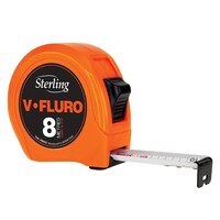 Sterling 8m x 25mm V-Force Fluro Measuring Tape - Safety Orange V8025FO