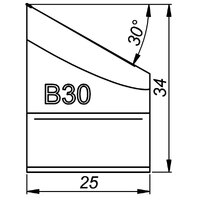 ITM External Tool Bit B30 30 Deg x 34mm High to Suit PRO5PB Beveller WAP-B05/B30